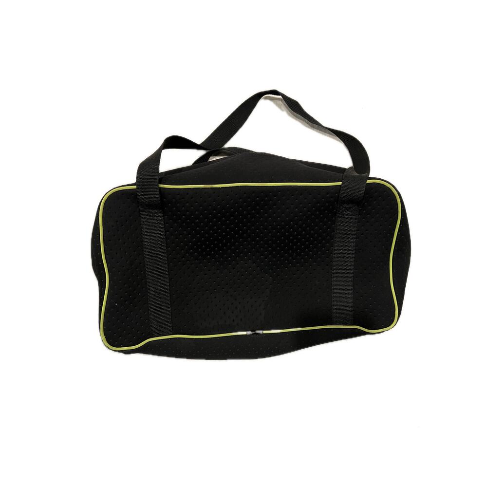 Soft Squooshy Small 16"x8"x7" Black Duffel Gym Bag